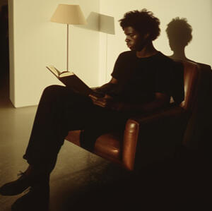Reading Art Books. IMAGES: Midjourney, VIDEO: Kling AI AUDIO: Eleven Labs Reading Art Books
